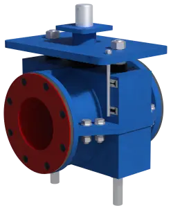 Задвижка шланговая ЕН.ЗШ.2Ф.100.10.612.ЭП DN 100 PN 10, GGG40/EPDM, L = 250 мм, под электропривод