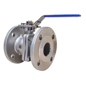 Кран шаровой фланцевый 2PC полнопроходной DN 80 PN16 SS304 (CF8) L-180, рукоятка и площадка ISO 5211 F07/10 вал/квадрат 17 мм ЕН.КШДФ.П.80.16.3.1