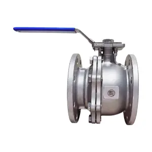 Кран шаровой фланцевый 2PC полнопроходной DN100 PN16 SS304 (CF8) L-190, рукоятка и площадка ISO 5211 F07/10 вал/квадрат 17 мм ЕН.КШДФ.П.100.16.3.1